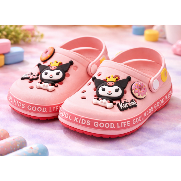 Ninos Kids Cute Cartoon Clogs – Slip-On Sandals with Back Strap