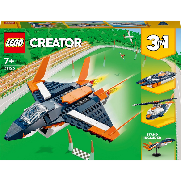 LEGO Creator 3in1 Supersonic Jet 31126 Building Kit (215 Pieces)