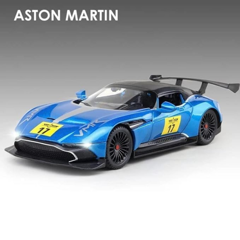Nino's Aston Martin GT Die-Cast Car, 1:22 Scale, Pull Back with Lights & Music