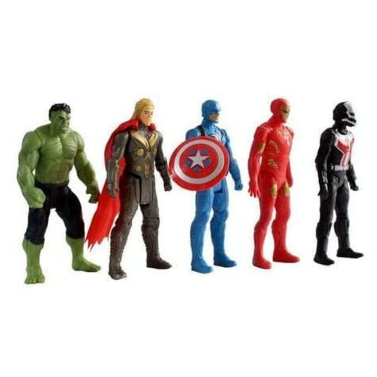 Kids Marvel Superhero Action Figure Set Pack of 5 Toy