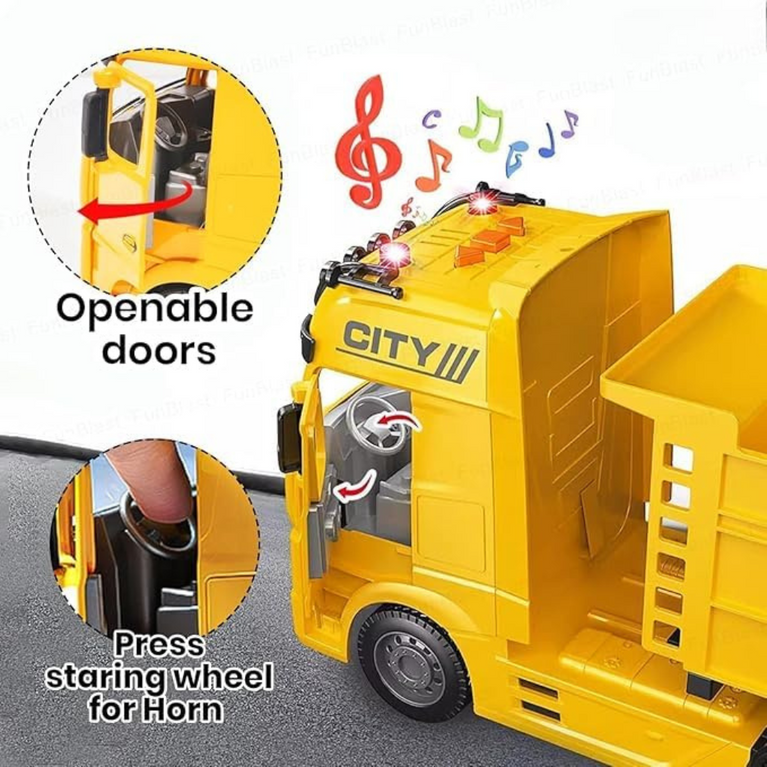 Nino's Big Dump Truck Toy with Lights & Sound
