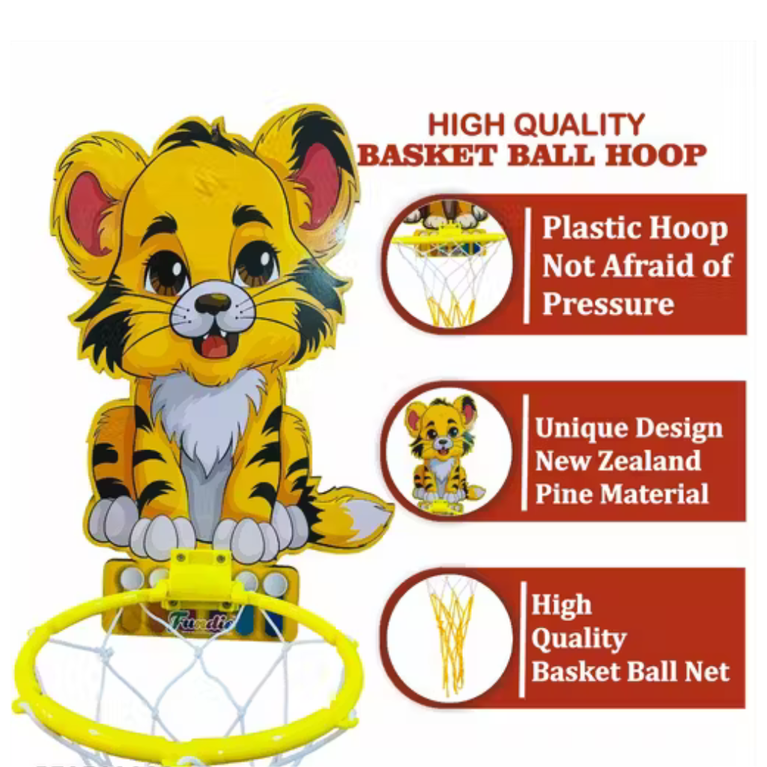 Awals-Animal Design Kids Mini Basketball Hoop Set