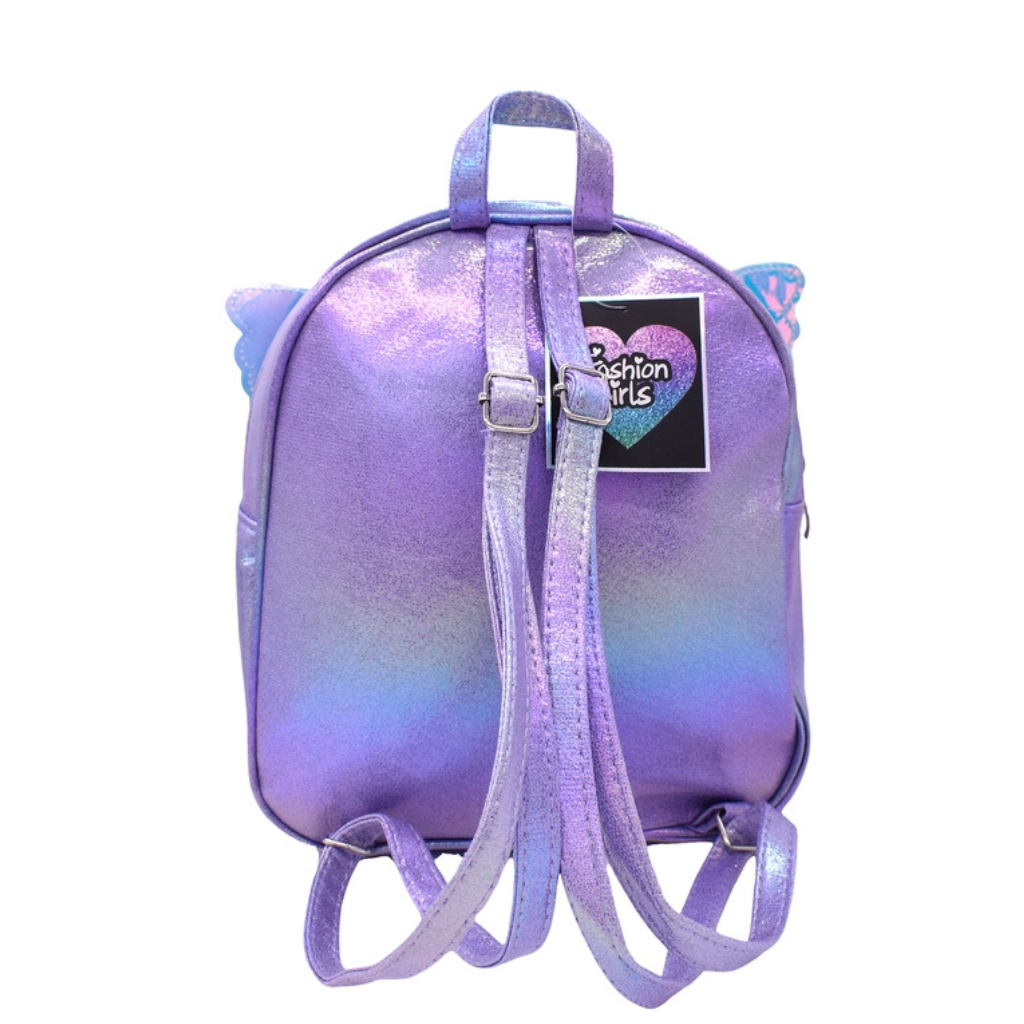 Fancy Butterfly Design Bag - Glitter Bag for Girls, Small Casual Backpack for Picnic Outdoor Travel Bags for Girls