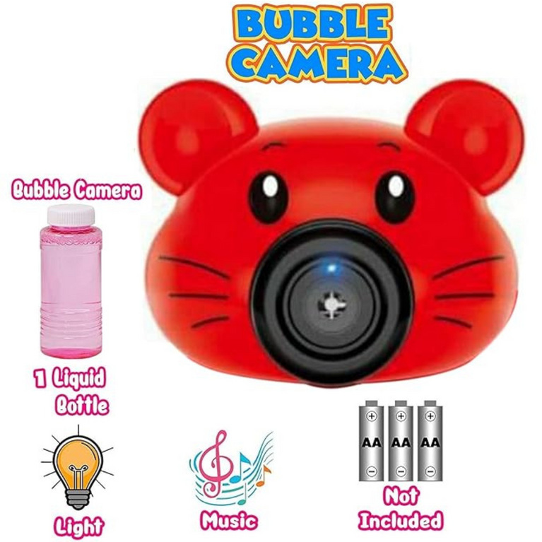 NINOS Bubble Camera Toy for Kids – Portable Bubble Maker & Blower Gun
