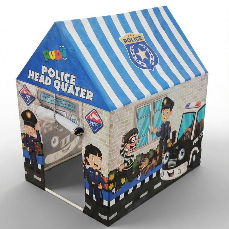 Ninos Police Adventure Kids Play Tent House for Boys & Girls