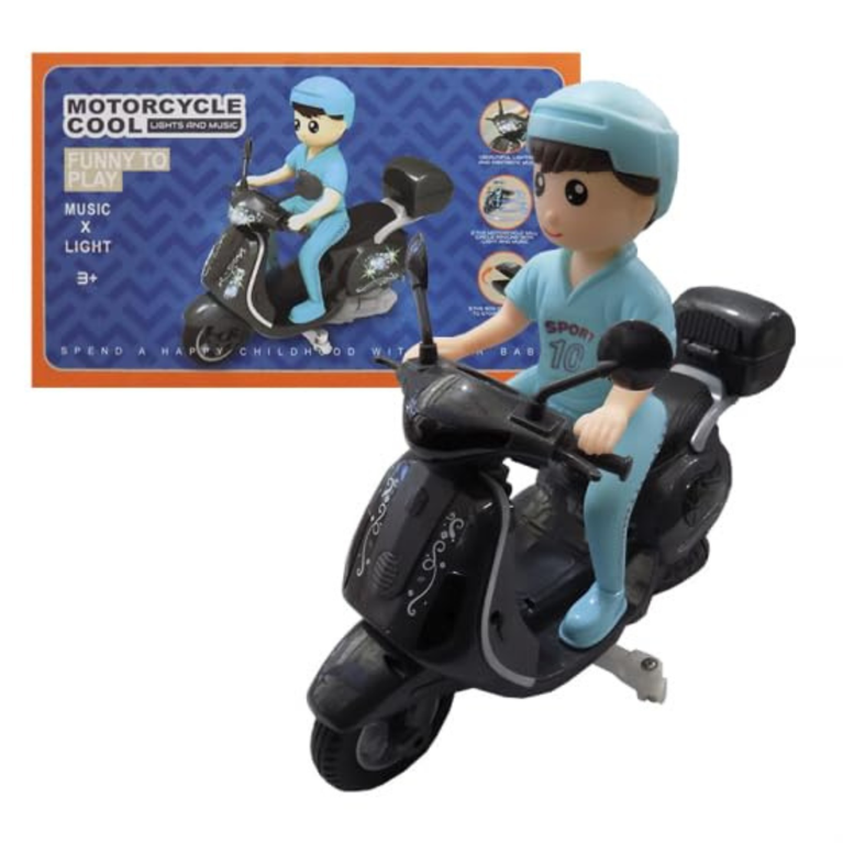 Ninos Kids Musical Scooter Toy with Lights & Sound Battery Operated Fun Ride Toy