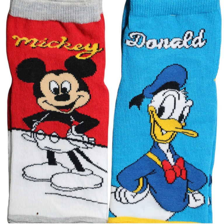 Mickey Mouse & Friends Kids Cotton Ankle Socks | Mickey, Donald Duck & Goofy | Soft & Breathable | Multicolor | Pack of 3