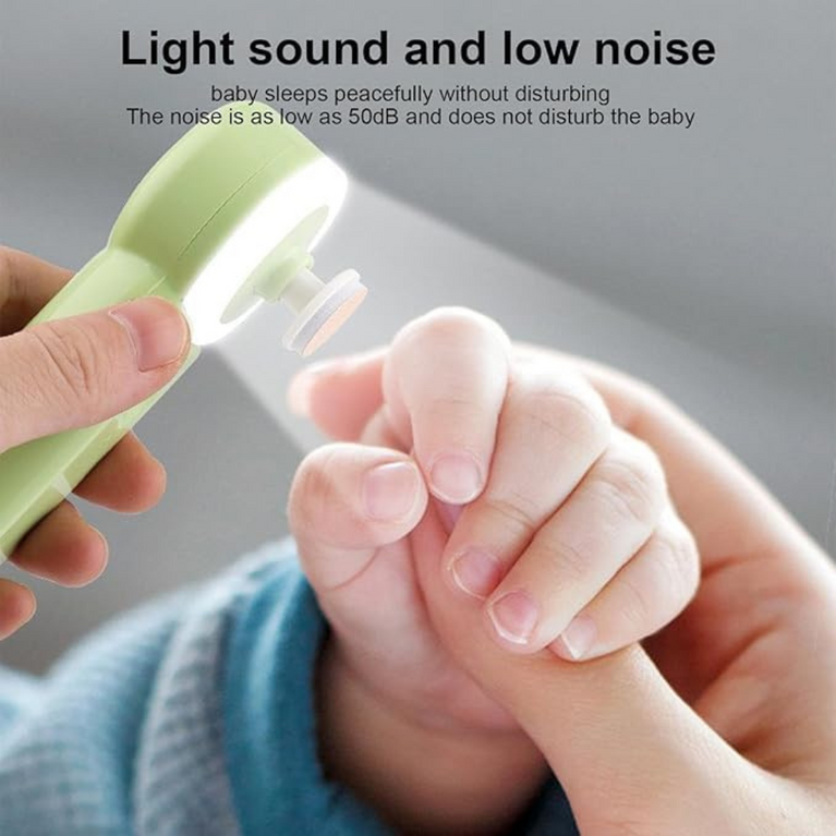 Ninos Worlds Baby Nail Grinder with LED & 6 Heads