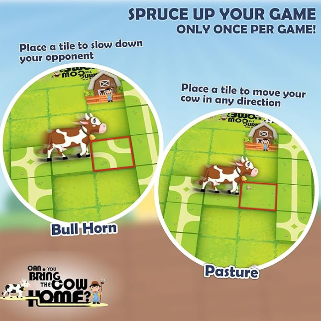 WinMagic Games – Can You Bring The Cow Home? Problem Solving & Strategy Board Game for Kids & Families