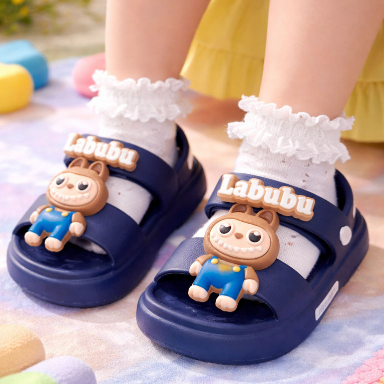 Ninos Kids Kids Cute Cartoon Clogs – Slip-On Sandals with Back Strap