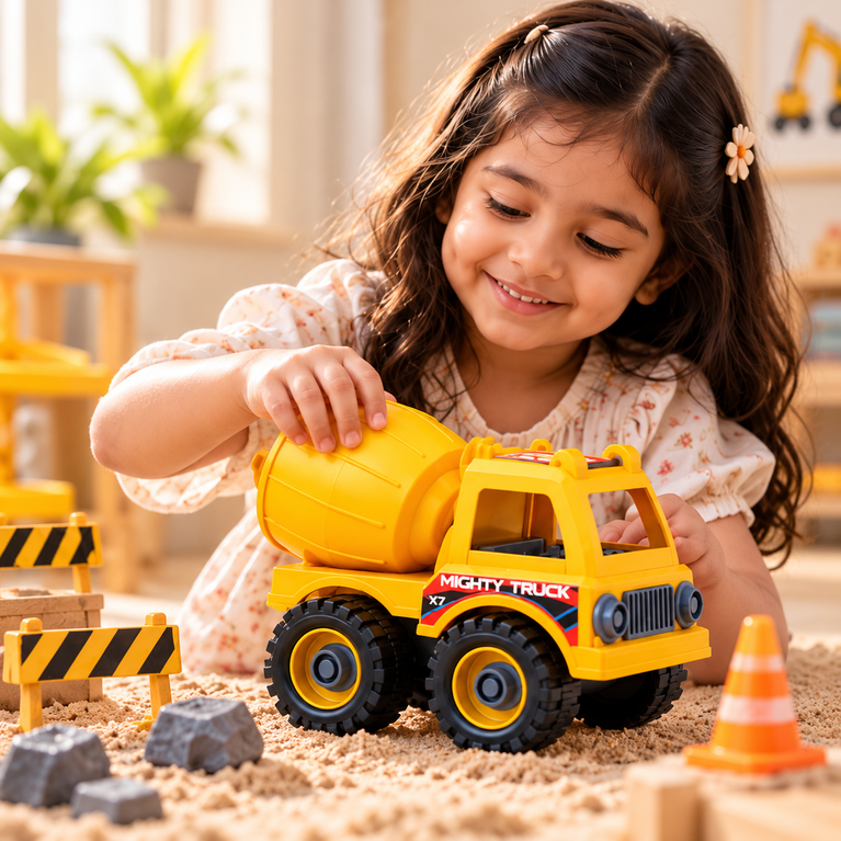 Mighty Machines Buildable Concrete Mixer Truck Toy for Kids