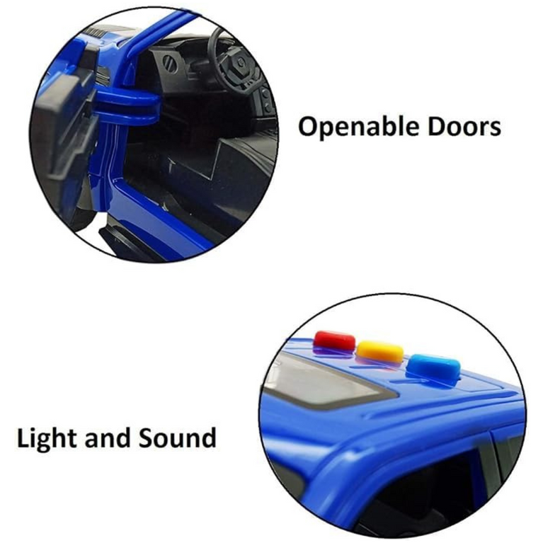 Nino's Worlds Raptor F-150 Service Truck Toy with Lights & Sound, Battery/Friction Powered, Multicolor (Blue & Red), 3+ Years