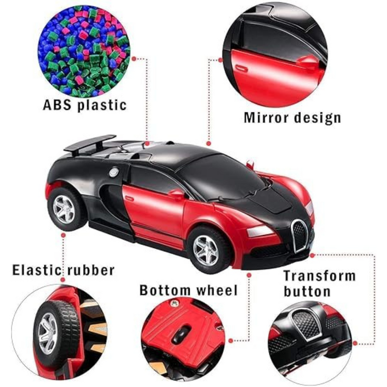 Nino's Mecha ARES 2-in-1 Robot & Car Toy with Lights & Music
