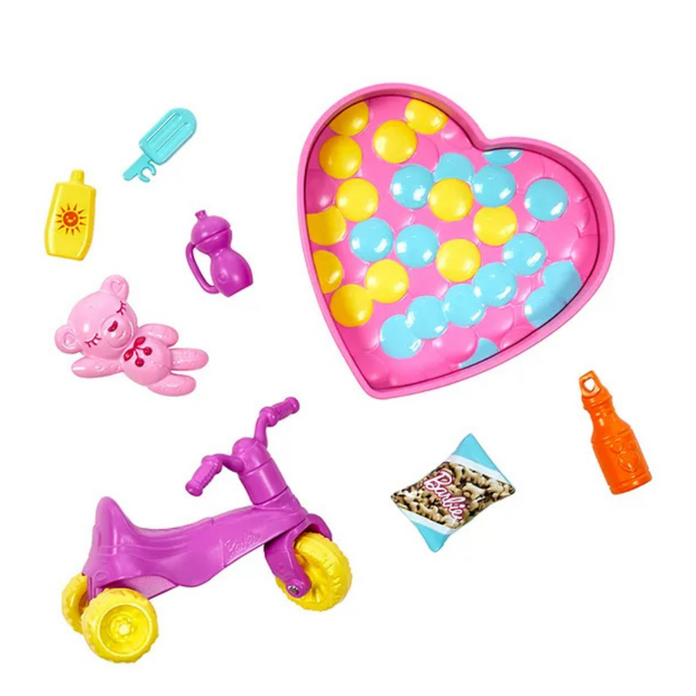 Barbie Skipper Babysitter Fashion Doll with Accessories Pink