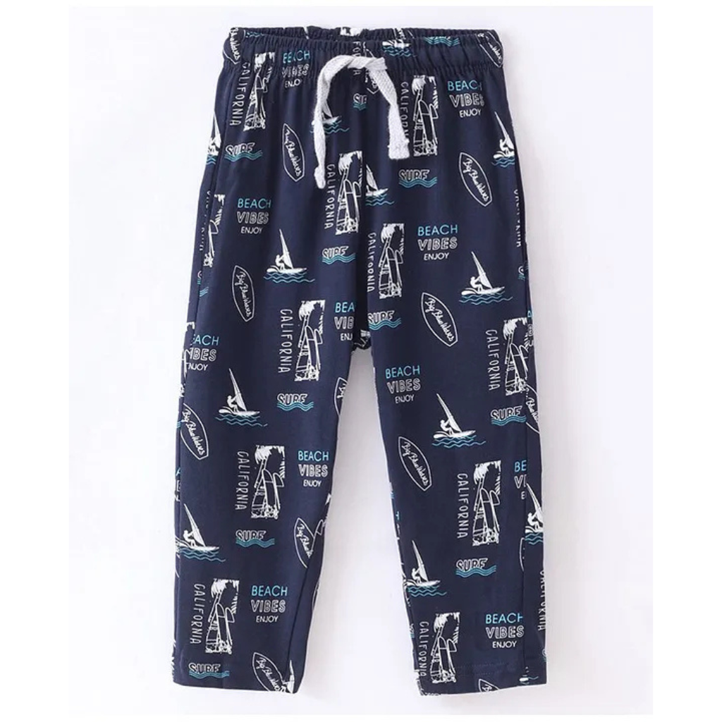 Doreme - Single Jersey Full Length Track Pant with Camping Theme