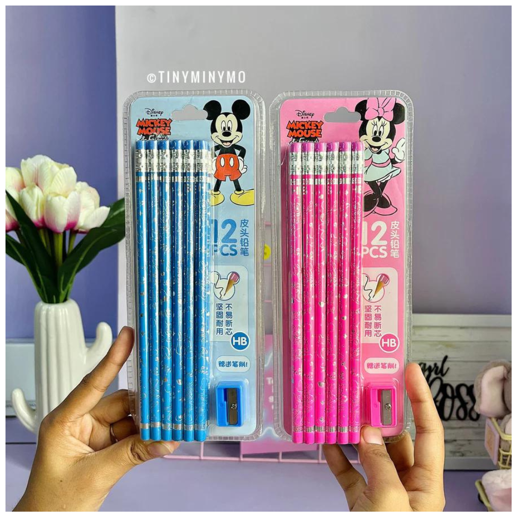 Mickey Mouse Pencil Set with Shapner