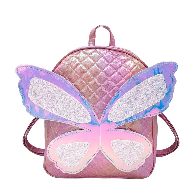 Fancy Butterfly Design Bag - Glitter Bag for Girls, Small Casual Backpack for Picnic Outdoor Travel Bags for Girls