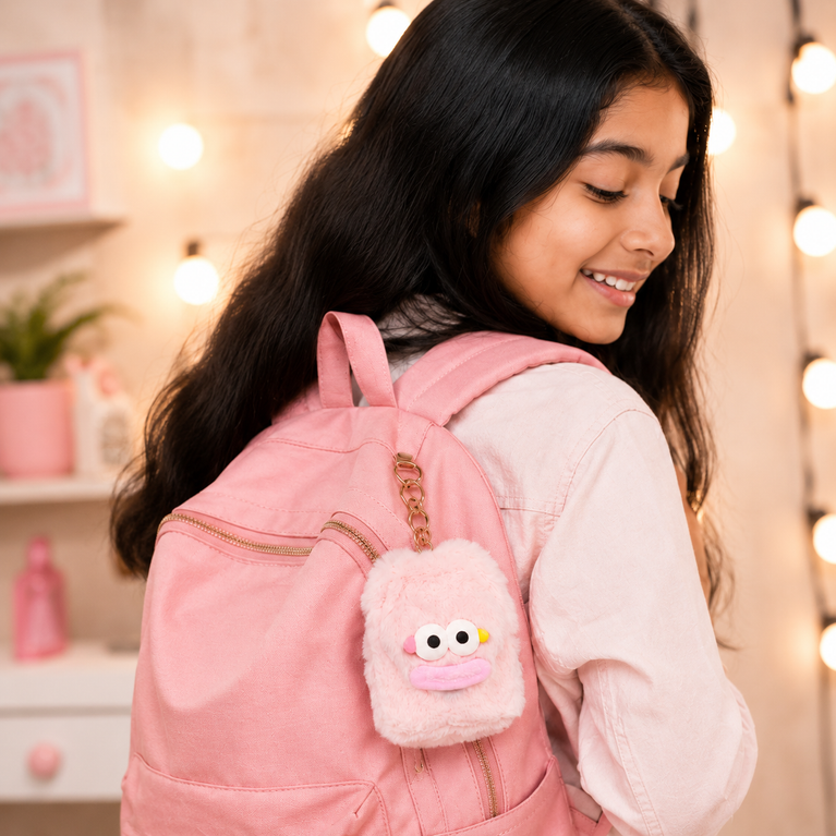 Cute Plush Mini Coin Purse Keychain for Kids