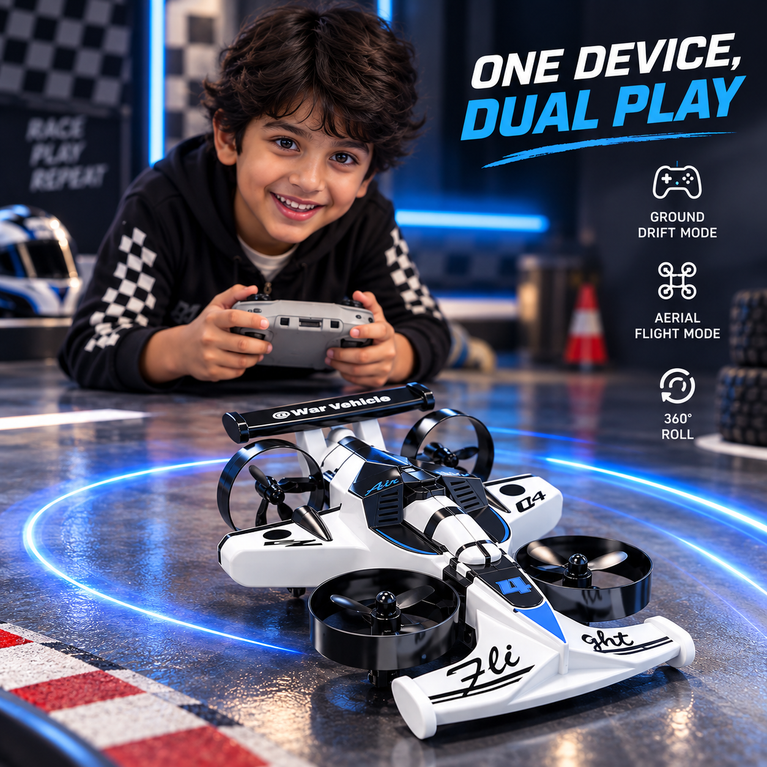 RC Drift Car with Aerial Flight Mode and 360° Roll