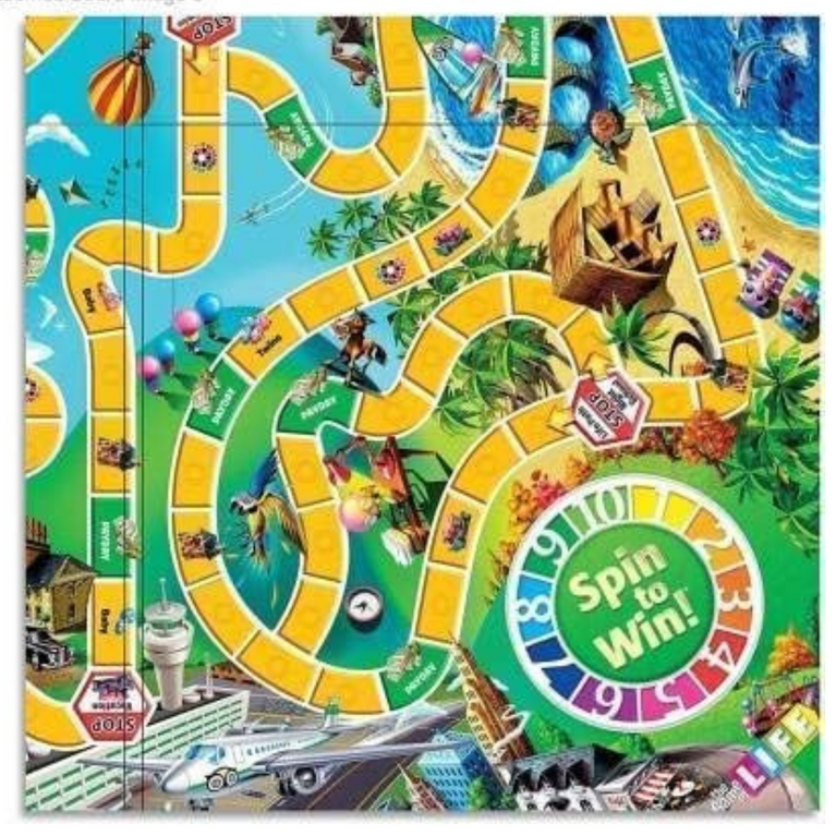 The Game of Life – Family Board Game for Kids & Adults (2-4 Players, Ages 8+)