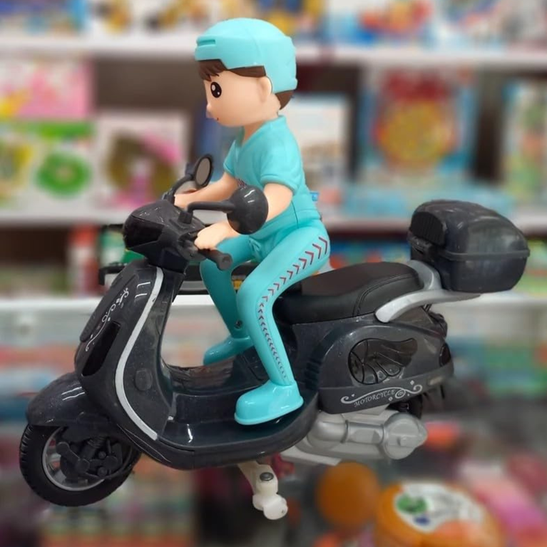 Ninos Kids Musical Scooter Toy with Lights & Sound Battery Operated Fun Ride Toy