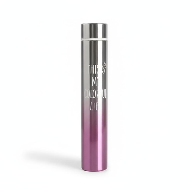 Mini Vacuum Insulated Thermosteel Bottle for Women, Stainless Steel, BPA Free, Rainbow, 310 ml /10oz Water Bottle