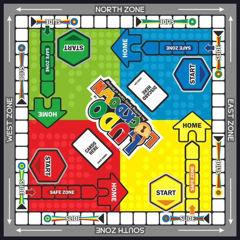 Ankit Ludo Lockdown Board Game Set with Cards & Dice for Kids & Family