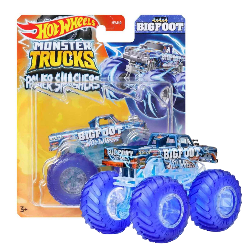 Hot Wheels - Monster Trucks Power Smashers - 4 x 4 x 4 Bigfoot - HYJ28