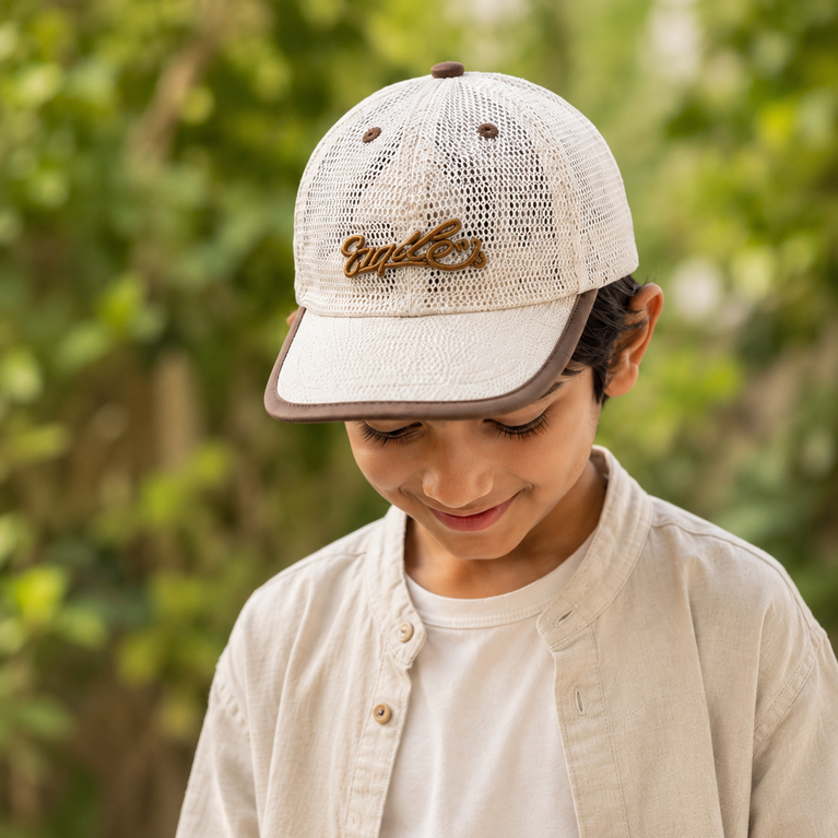 Kids Breathable Mesh Baseball Cap – Lightweight Summer Snapback Hat for Boys & Girls