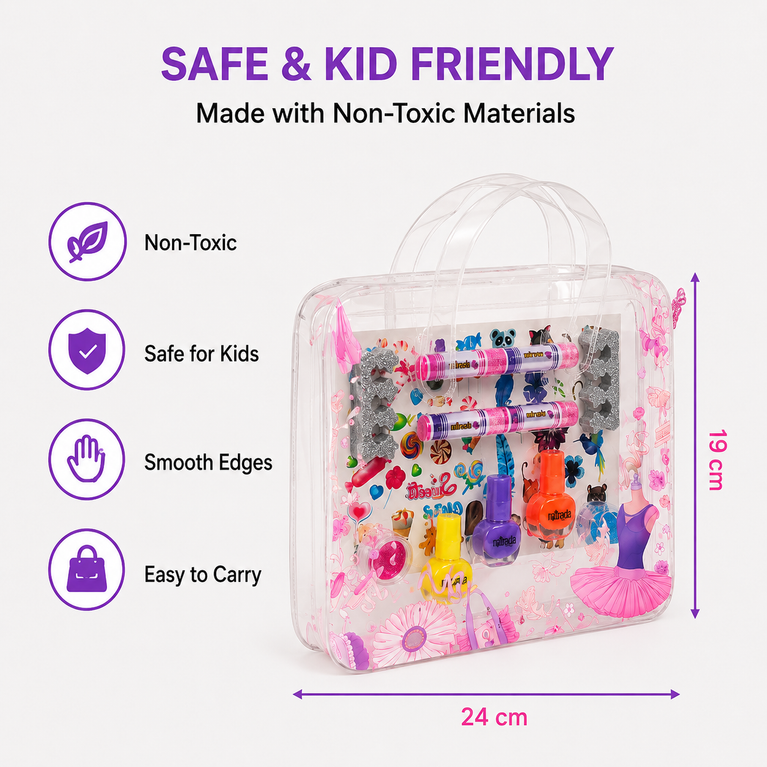 Mirada Spa: Pretty Me Bag – Kids Makeup &amp; Nail Art Play Set