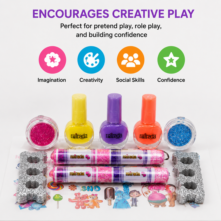 Mirada Spa: Pretty Me Bag – Kids Makeup &amp; Nail Art Play Set