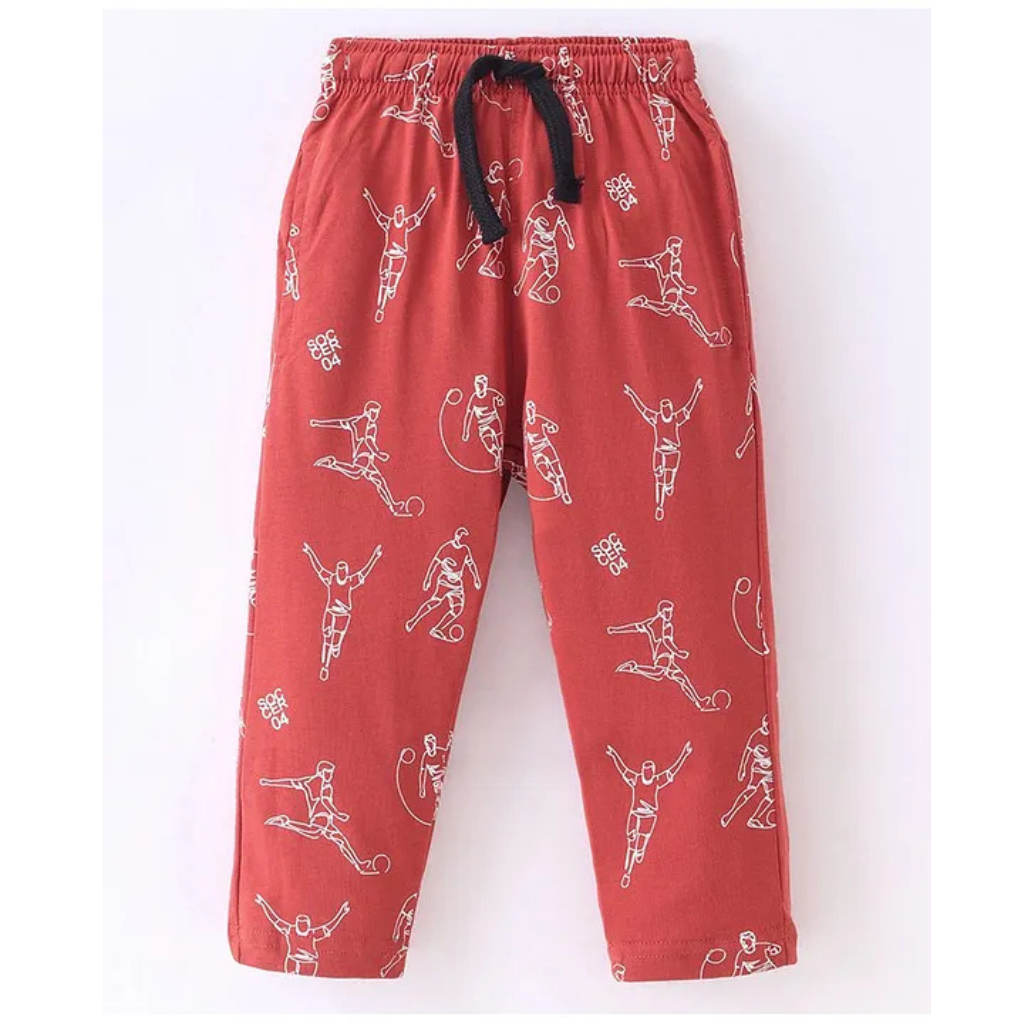 Doreme - Single Jersey Full Length Track Pant with Camping Theme