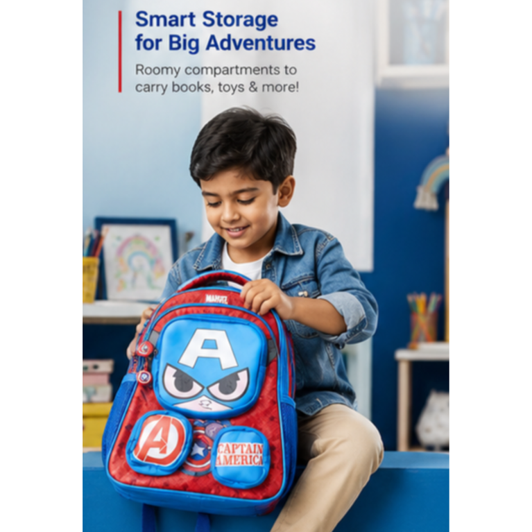 Kids Superhero School Backpack – Lightweight Multi-Compartment School | Durable Travel & Daily Use Backpack