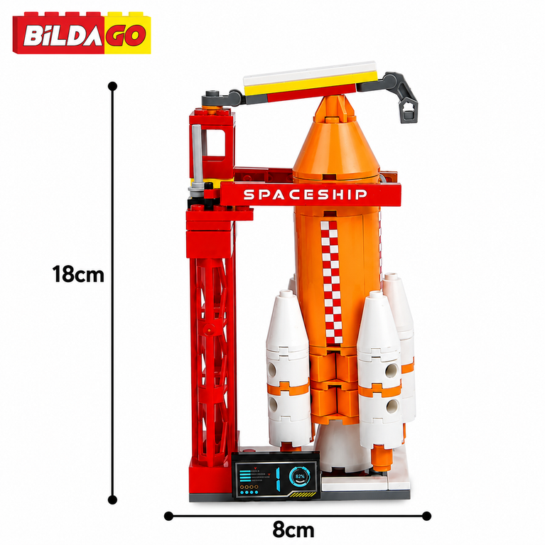 Bildago 3 in 1 Stellar Rocket Launcher 98 Pieces - SP13427
