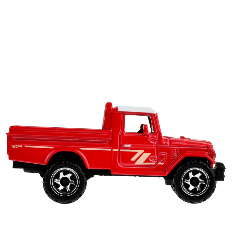 Toyota Land Cruiser Pickup Die-Cast Car (Red) | Off-Road Toy Truck | Collectible Model