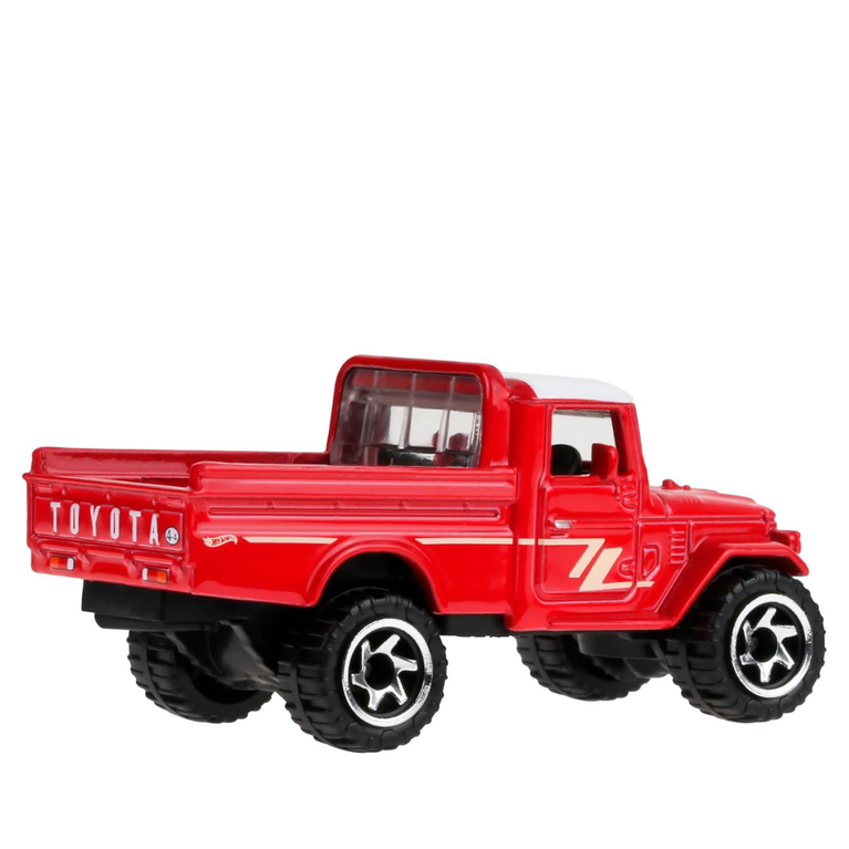 Toyota Land Cruiser Pickup Die-Cast Car (Red) | Off-Road Toy Truck | Collectible Model