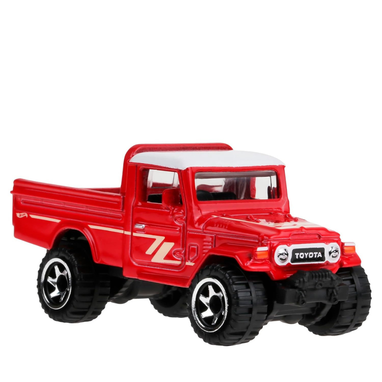 Toyota Land Cruiser Pickup Die-Cast Car (Red) | Off-Road Toy Truck | Collectible Model