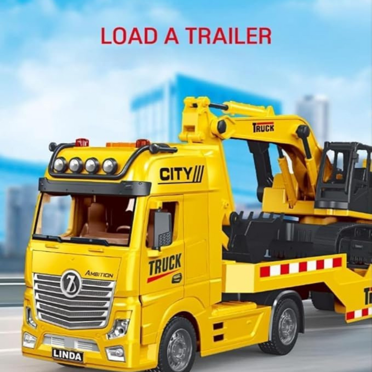Nino's Big Excavator Truck Toy with Lights & Sound