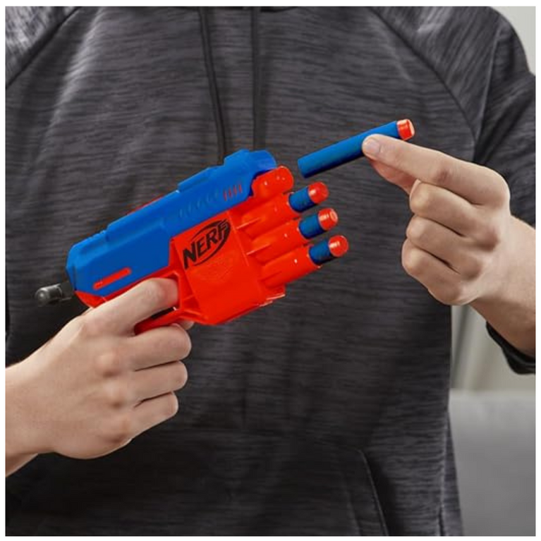 Nerf Alpha Strike Fang Qs-4 Toy Blaster, Fire 4 Darts in A Row, 10 Nerf Darts