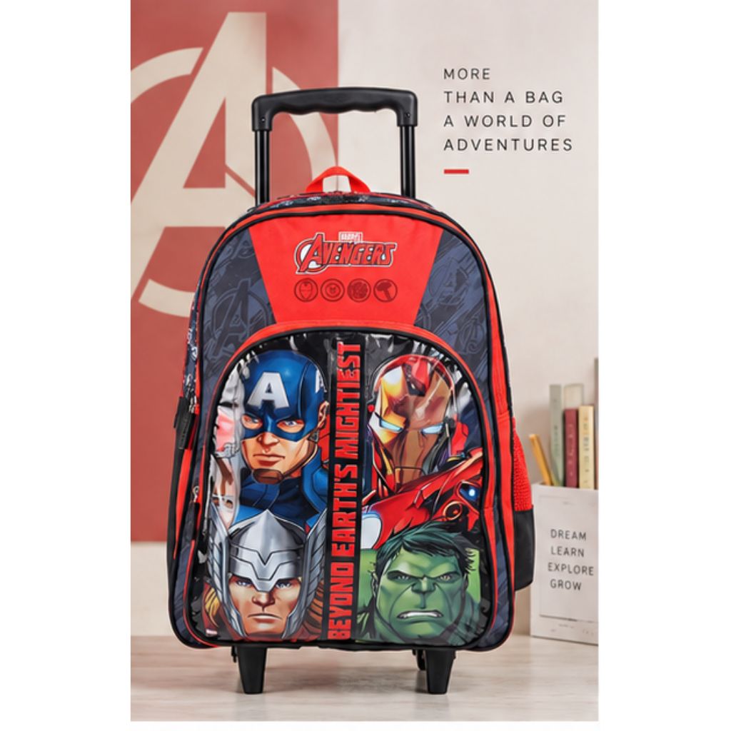 Marvel Avengers Kids Trolley Backpack | Trolley School Bag