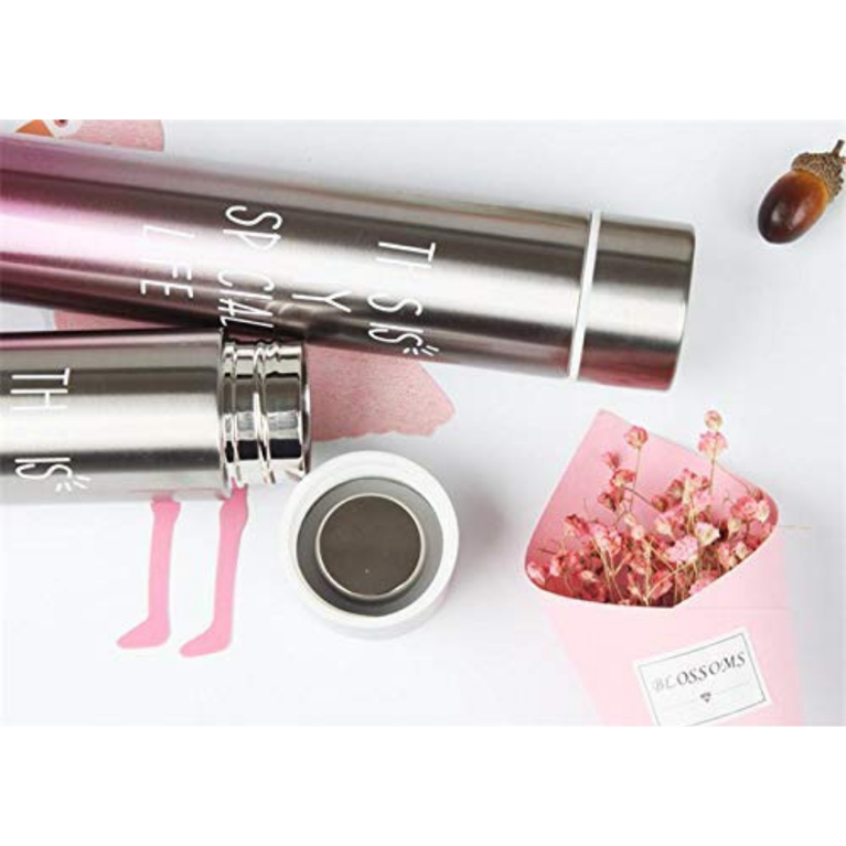 Mini Vacuum Insulated Thermosteel Bottle for Women, Stainless Steel, BPA Free, Rainbow, 310 ml /10oz Water Bottle