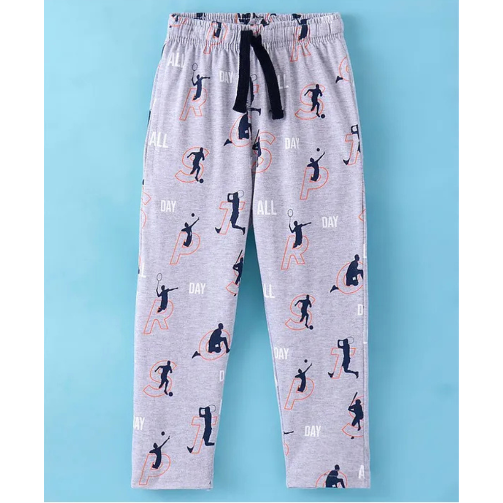 Doreme - Single Jersey Full Length Track Pant with Camping Theme