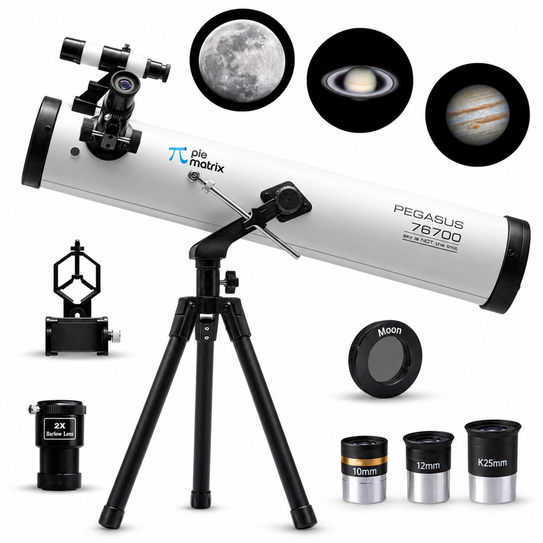 Pie Matrix Pegasus 76700 Telescope | 76mm Aperture, 700mm Focal Length