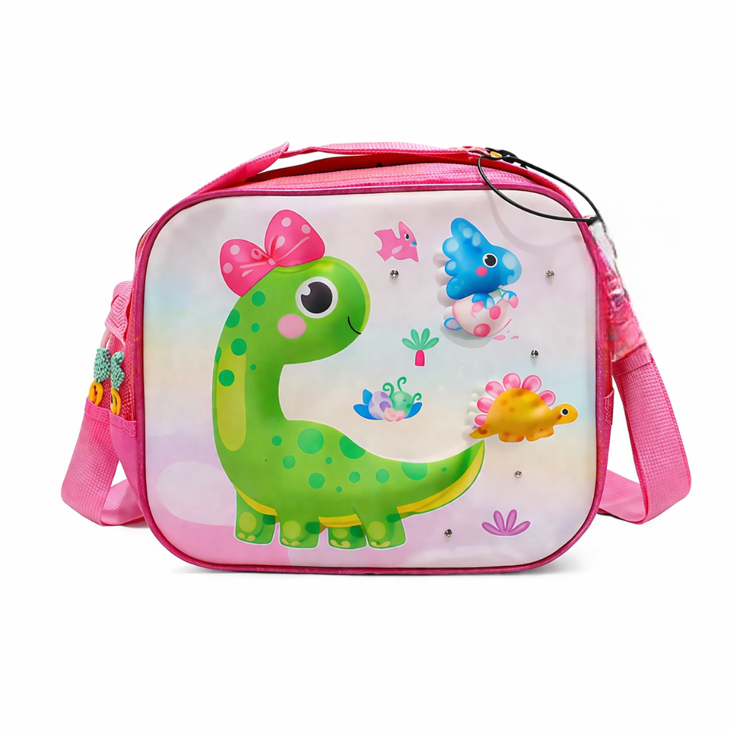 Dinosaur Lunch Bag Kids - Insulated Lunch Box Kids for Toddler Girls Lunch Tote Bag for Preschool