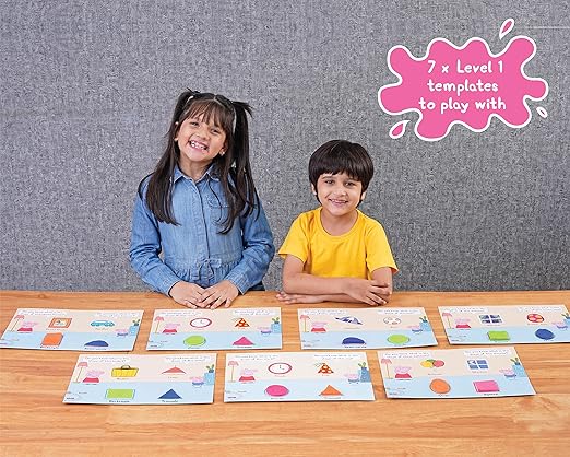 Dough Magic Peppa Pig Spot & Shape Activity Set With Moulding Lid |Water based Soft Dough