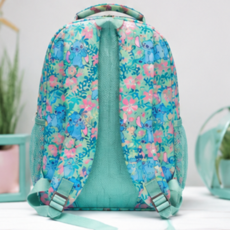 Kids Stitch School Backpack – Lightweight Multi-Pocket Travel & School Bag