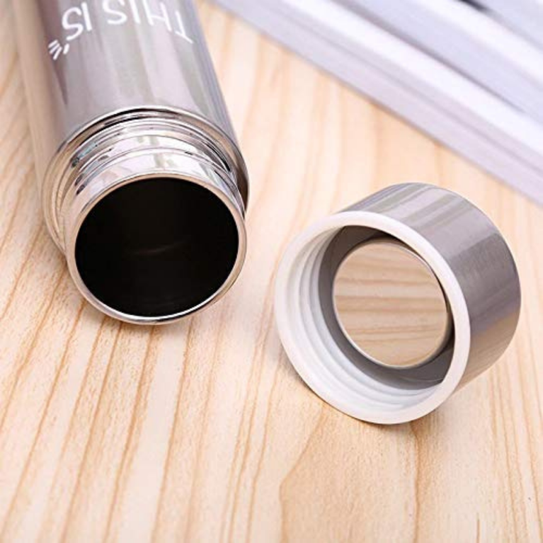 Mini Vacuum Insulated Thermosteel Bottle for Women, Stainless Steel, BPA Free, Rainbow, 310 ml /10oz Water Bottle