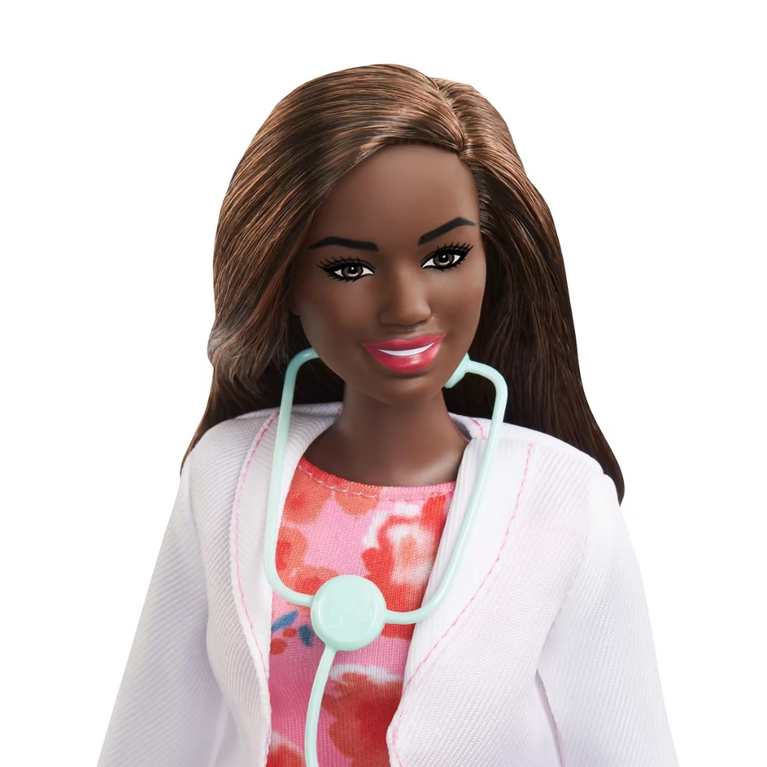 Barbie 12 Inch Doctor Doll with Brunette Hair, Curvy Shape With Accessories  (Multicolor)