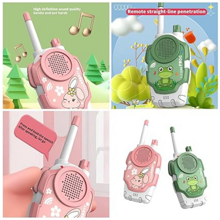 Ninos Worlds Fun Walkie Talkie Toy for Kids Battery Operated Long Range Phone Toy 3+years