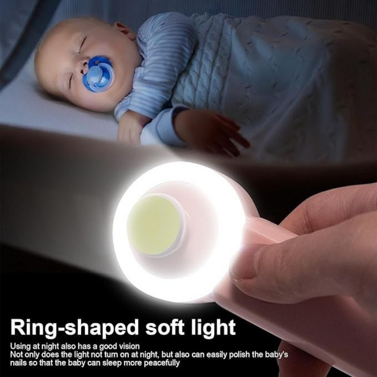 Ninos Worlds Baby Nail Grinder with LED & 6 Heads
